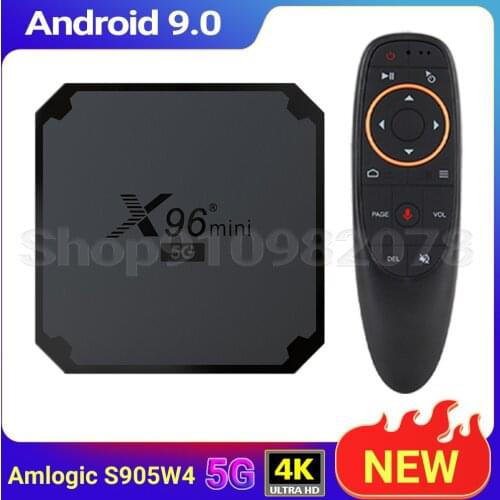 Android 9.0 X96mini 5G Media Player Amlogic S905W4 Mali 450MP 2.4G 5G Dual Wifi 100M LAN 4K H.265 HEVC HD Set Top Box TV Box