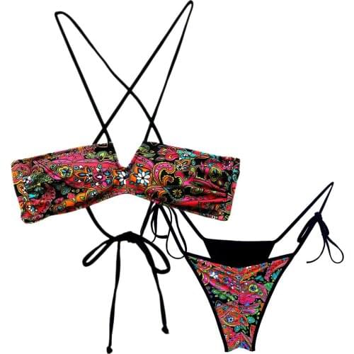 Bikini TOPS for Women Swimwear Tube Top Beachwear Bow Bathing Suits Sexy Secret Swimming Biquini UP Maillot De Bain