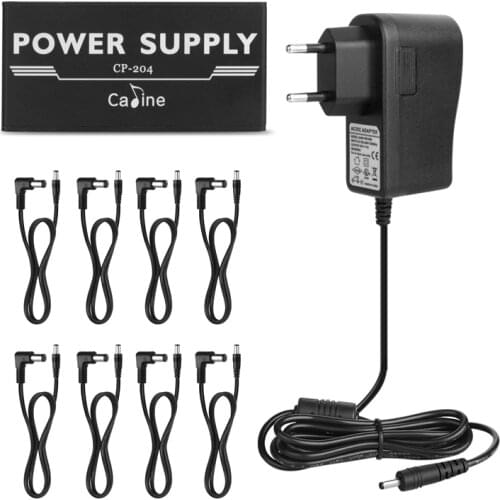 Caline CP-204 Guitar Pedal Power Supply 8 Isolated Outputs Anti-interference 18W Different output Guitar Effect power Mini Size