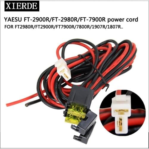 Black Red DC Power Cable Cord for Mobile Radio YAESU ICOM Kenwood 3 m Power Cords Extension Cords