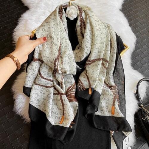 Design fashion scarf women printed cotton spring and winter warm scarf hijab women Pashmina Farad turban scarf women winter