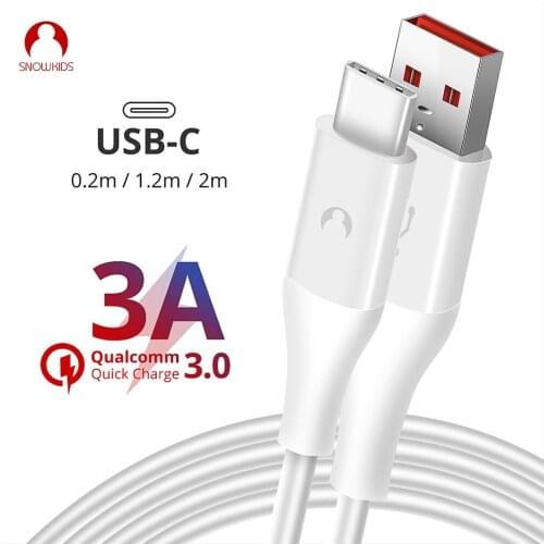 Snowkids USB-C Cable Type-C Cable Fast-Charging For HTC U11 Xperia XZ Huawei Xiaomi -Nexus 6P 5X 2m Long Cable