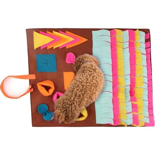 Dog Sniffing Mat Puzzle Toys Increase IQ Slow Dispensing Feeder Pet Cat Puppy Training Games Feeding Food Intelligence Toy