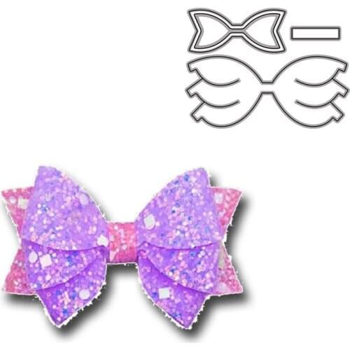 Multilevel Bowknot Decorative Embossing Papercard Crafts Die 2021 Diy Scrapbooking Album Paper Cards Scrapbook Die Cuts