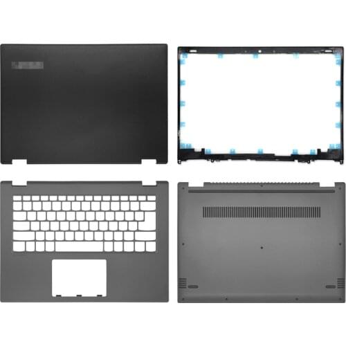 NEW LCD Back Cover/Front Bezel/Palmrest/Bottom Case for Lenovo Yoga 520-14 520-14IKB FLEX 5-14 Laptop Housing Cover Case Gray