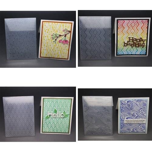 New Arrival Scrapbook Waves Leaves Cloud Design DIY Paper Cutting Dies Scrapbooking Plastic Embossing Folder