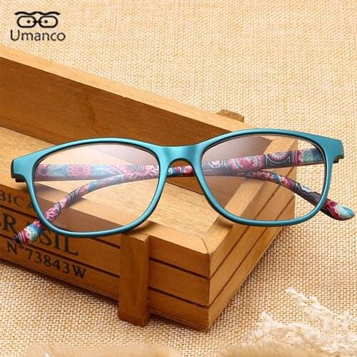 Unisex Reading Glasses TR90 Frame Anti Blue Light Women Men Square Eyeglasses Green Purple Diopter +1.0~+4.0 Parents Gift