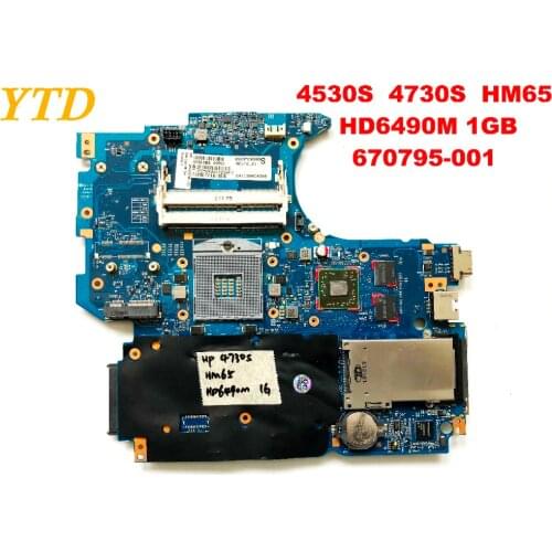 Original for HP 4530S 4730S motherboard 4530S 4730S HM65 HD6490M 1GB 670795-001 tested good free shipping