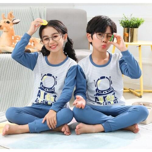 Childrens Pajama Set Kids Clothes Cartoon Pajamas For Girls Boys Sleepwear Baby Nightwear Cotton Pyjamas Kids Pijamas Infantil