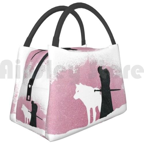 Cooler Lunch Bag Picnic Bag And Ghost Ghost And Ghost And Wolf Wolf Dog Ghost Wolf