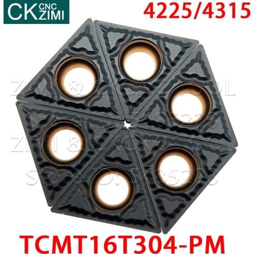TCMT16T304-PM 4225 TCMT16T304-PM 4315 Carbide inserts High quality External turning inserts CNC Metal lathe Tools TCMT for steel