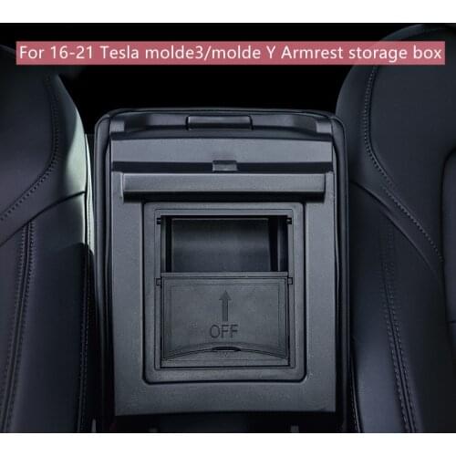 Tesla Model 3 Y Center Console Organizer Armrest Hidden Storage Box For 21 Tesla Model 3 Car Accessory Auto Armrest Holder Box