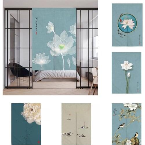 Febric Door Curtain Toilet Partition Curtain Kitchen Bedroom Half Panel Curtain Home Decoration