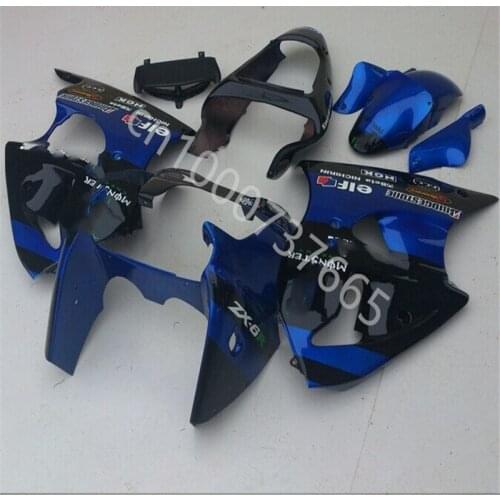 High quality blue black Fairing kit For KAWASAKI Ninja ZX6R 00-02 ZX-6R 2000-2002 6R 00 02 ZX 6R 2000 2001 2002 Fairing