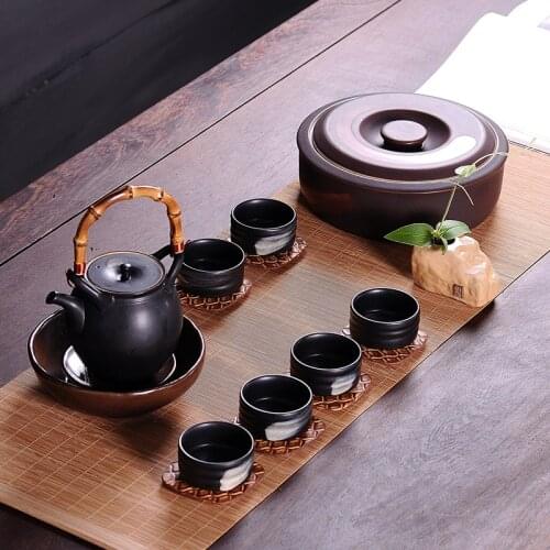Japanese Tea Set Tea Ti Liang Hu Cha Bei Hu Bearing Pu'er Tea Set Kung Fu Tea Set Travel Tea Set Tea Pot Set Tea Set Porcelain
