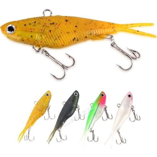 2pcs Fishing Floating Fishing Lure TPR Super Silicone Lure Soft Bait Flexible Bait Swimbait Jigging Wobblers Fishing Accessories