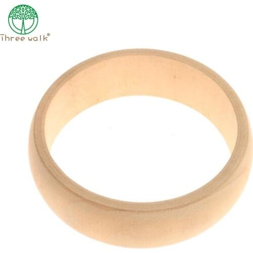 20pcs/lot Large Size DIY Unfinished Wooden Bracelet Bangles H2.5cm Wood Craft Jewelry Gift