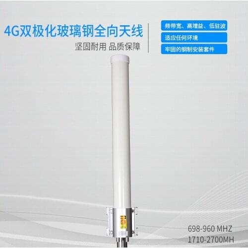 698-2700Mhz 4G mobile phone signal antenna dual polarized glass fiber reinforced plastic omnidirectional antenna wifi WLAN