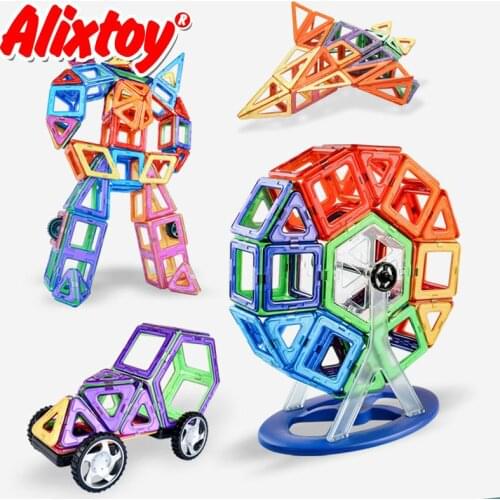 Big Size Magnetic Designer Magnet Building Blocks 180pcs Construction Set Magnetic Bircks For Children Gifts DIY Toys