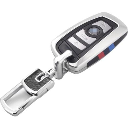 Kwaks Car Key Fob Cover Anti-Dust Full Protection Key Fob Case For BMW 1 3 4 5 6 7 Series X3 X4 M 2 3 4 5 6 Keychain Set