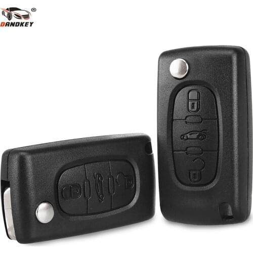 DANDKEY HU83 CE523 3B Remote Car Key Case Shell For Citroen C2 C3 C4 C5 C6 C8 XSARA PICA For Peugeot 407 307 308 607 Key Shell