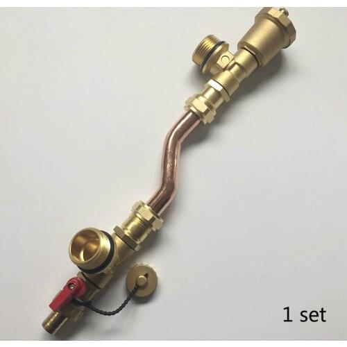 DN15 Brass Differential Pressure Bypass Valve Copper Pipe Connetor for for floor heating Manifold