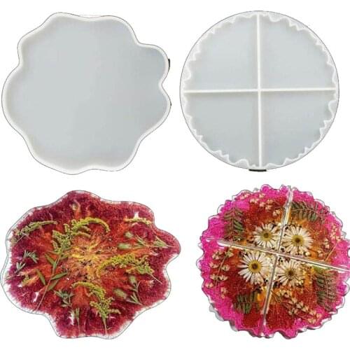 Combination Wave Coaster Silicone Mold For DIY Handmade Making Crafts Crystal Epoxy Mold Epoxy Resin For Jewelry Making