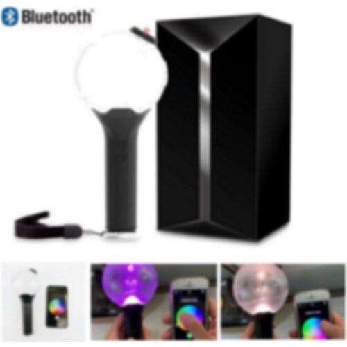Kpop Official Light Stick Bangtan Boys Lightstick Ver.3 with Bluetooth Concert LED Glow Lamps Night Lights Fans Collections
