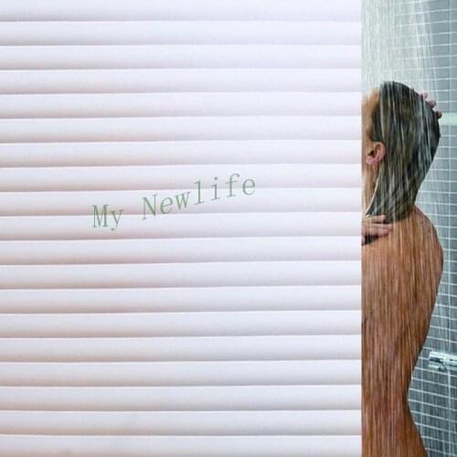Frosted glass film stickers office toilet bathroom window paper translucent opaque window stickers sunscreen stripe Blinds 500cm