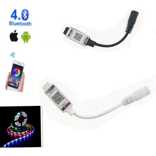 Mini RGB RGBW Bluetooth Controller DC 5V 12V 24V Music Led Controller For 2835 5050 LED Strip APP Led Controller