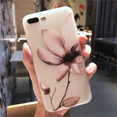3D Relief Rose Peony Flower Covers For Xiaomi Redmi K20 Pro S2 Redmi GO Redmi Note 5 6 7 8 9 Pro 6A 7A 8A silicone soft Case