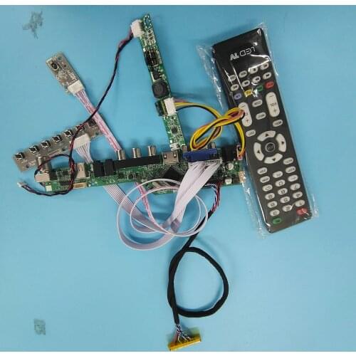 Kit for V236BJ1-P01 30pin LVDS 23.6" 1366(RGB)×768 Controller driver board Panel Screen VGA remote LCD LED TV AV USB HDMI