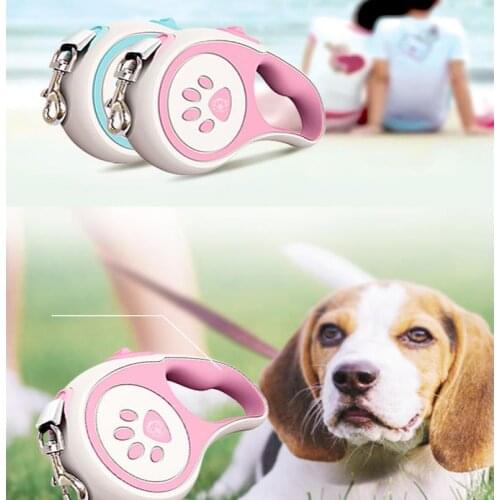 5M 30kg Long Strong Pet Leash For Large Dogs Durable Nylon Retractable Big Dog Walking Leash Leads Automatic Extending Rope