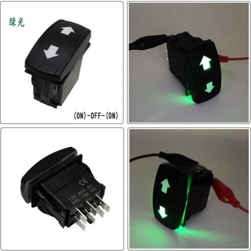 12V24V car forklift engineering truck turn signal reset switch 3-position (ON) OFF (ON) rocker button switch