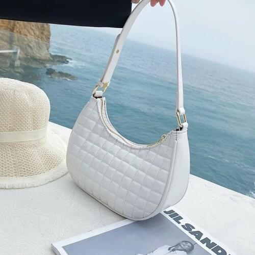 Half Moon Underarm Bag 2021 Summer New High-quality PU Leather Womens Designer Handbag Luxury brand Shoulder Messenger Bag