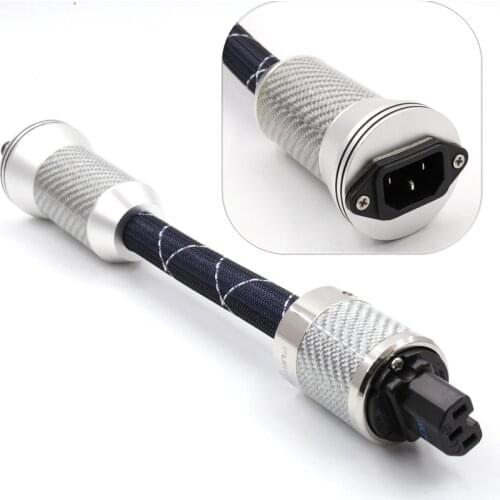 Flux-50 NFC Performance In-Line Filter FI-50 Rhodium Plated HiFi Audio Power Filter - ( 30CM )