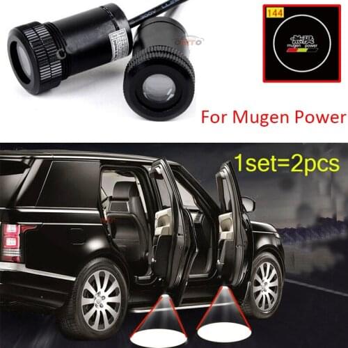 For Mugen Power Door Projector Welcome Lights Car Led Ghost Shadow Light for CRV Civic Accord CITY Fit Pilot Crossroad