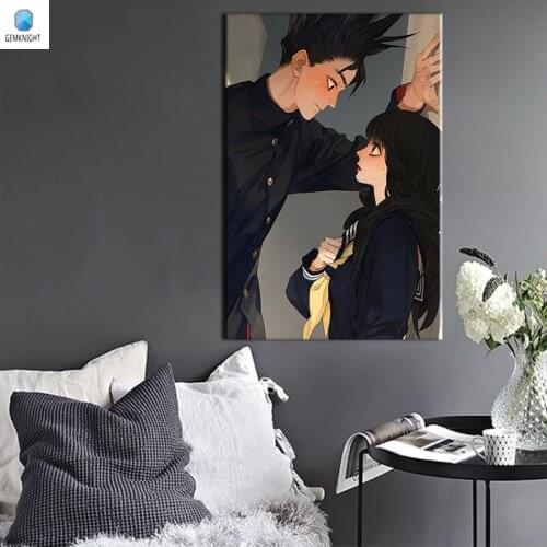 Coloring by numbers Cool Boy digital paint by numbers Japan Style diy digital painting anime posters for friends gift