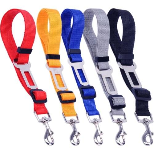 Dog Safety Rope Adjustable High-quality Fabric Traction Belt Pet Seat Vehicle Pet Supplies Safety Lever Traction Collar For Dogs