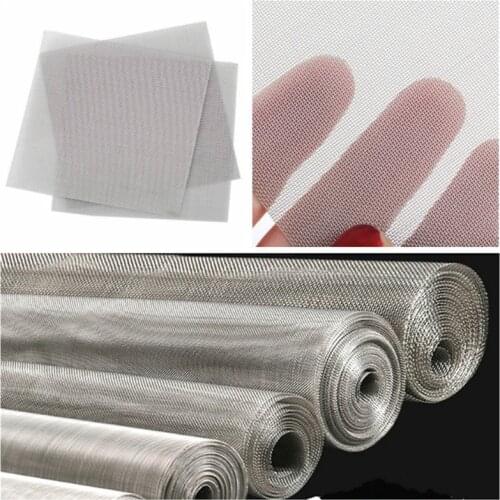 3PCS/50 mesh stainless steel wire mesh Food Filter Metal Net Filtration Woven Wire Sheet Screening Filter Home Kitchen Strainers