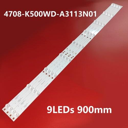 LED Backlight strip bar 9 lamp for 50UK950 50D1UDVB K500WDD1 A3 4708-K500WD-A3113N01