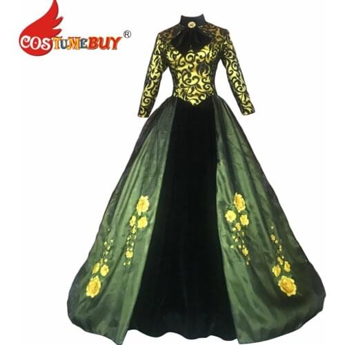 Costumebuy Lady Tremaine dress stepmother Queen Costume Bad Women Witch Cosplay Party Princess dress Ball Gown Custom Made