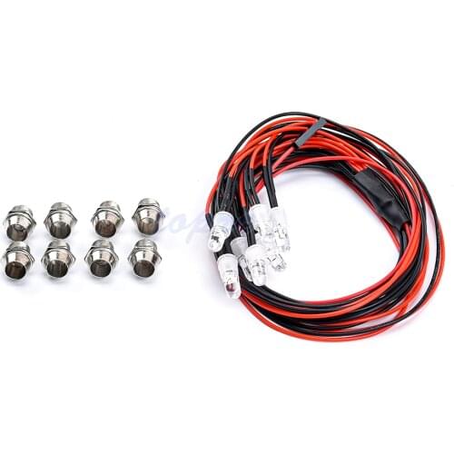 1:10 8LED LED Lights Red White Color for 1/10 RC Car Traxxas Tamiya HSP HPI RC Rock Crawler Axial SCX10 D90