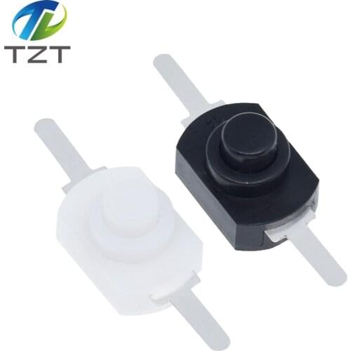 10pcs DC 30V 1A Black On Off Mini Push Button Switch for Electric Torch