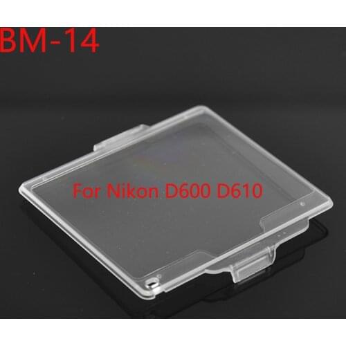 10pcs/lot BM-14 BM14 Hard Plastic Film LCD Monitor Screen Cover Protector For Nikon D600 D610