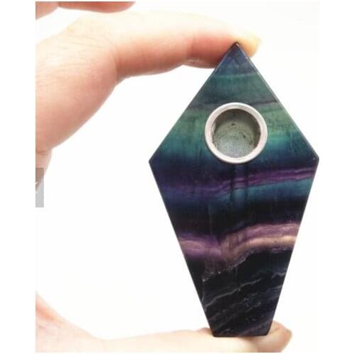 100% natural colored fluorite quartz crystal smoking pipe wands reiki healing gifts wholesale price