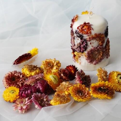 18g Colorful Chrysanthemum Dried Flower Box DIY Candle Material Homemade Essential Oil Candle Handmade Candle DIY Material