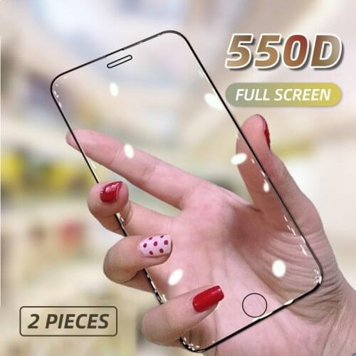 2 pcs Full Cover Tempered Glass For iPhone 11 Pro Max protection X XS XR Screen Protector Glass On For iPhone 6 6s 7 8 Plus Film