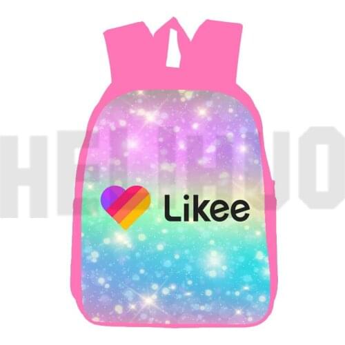3D Print Anime Pink Bags Like Video Backpacks for School Teenagers Girls Russia Type 12/16 Inch Likee Like Video App Schoolbags