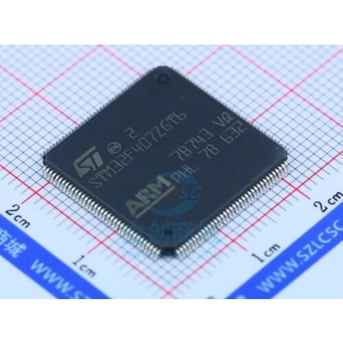 5/pcs STM32F407ZGT6 Original | Platinum Stm32f407 LQFP-144 Microcontroller Integrated IC Chip